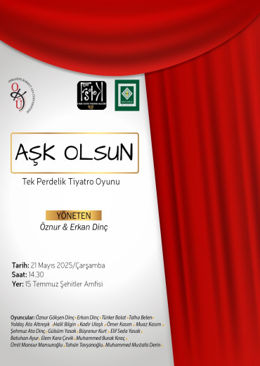 Tiyatro Oyunu: Aşk Olsun Tek Perdelik Tiyatro Oyunu